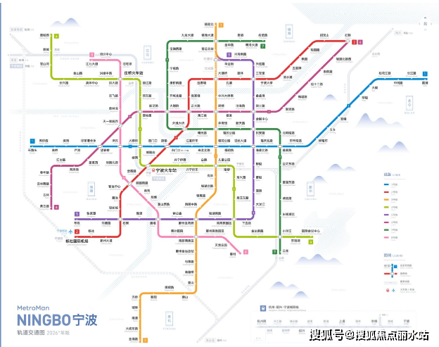 宁波城市轨道交通规划(2021-2026年)『黄金大道』三条主干道,五乡中路