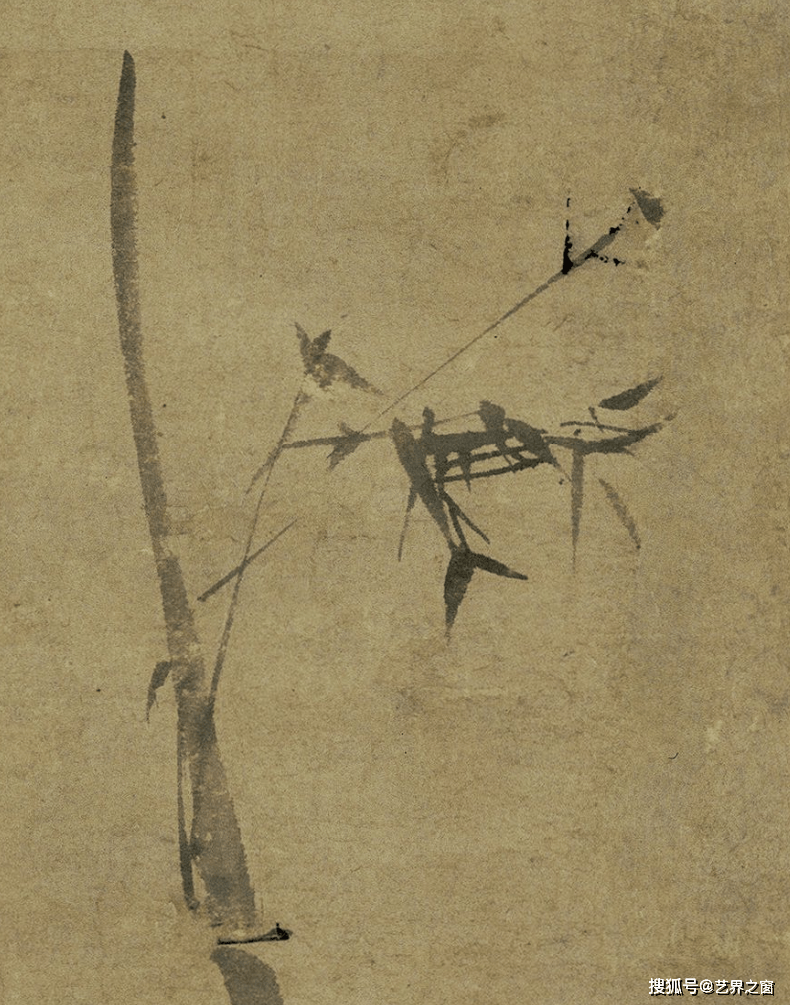 南宋画家梁楷《六祖截竹图》国画精品