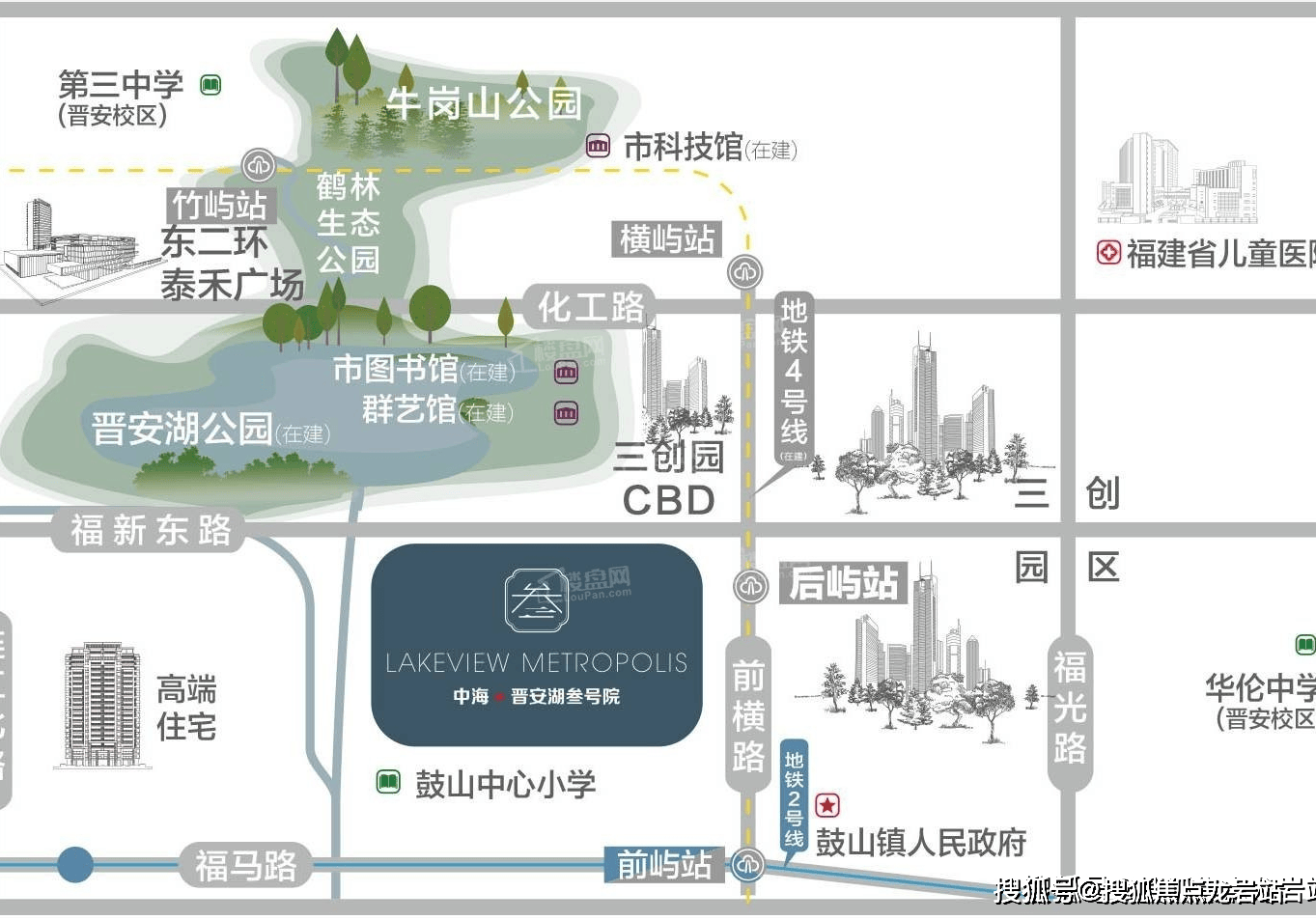 中海岭湖湾学区图片