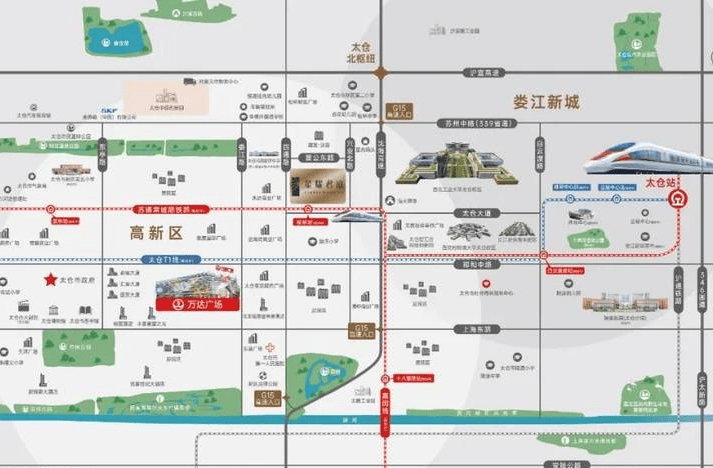 太仓市娄江新城地图图片