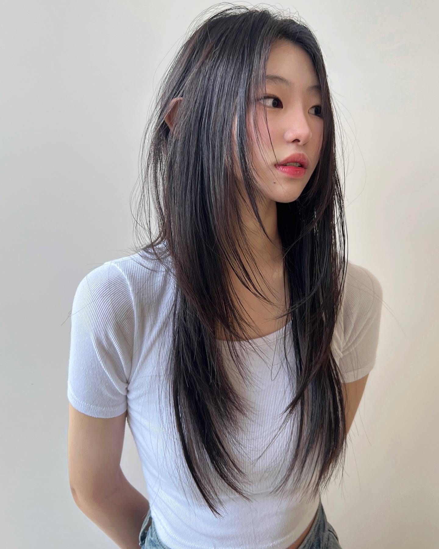 想要瘦脸发型别乱剪边沿层次长发真不错好看显瘦颜值翻倍