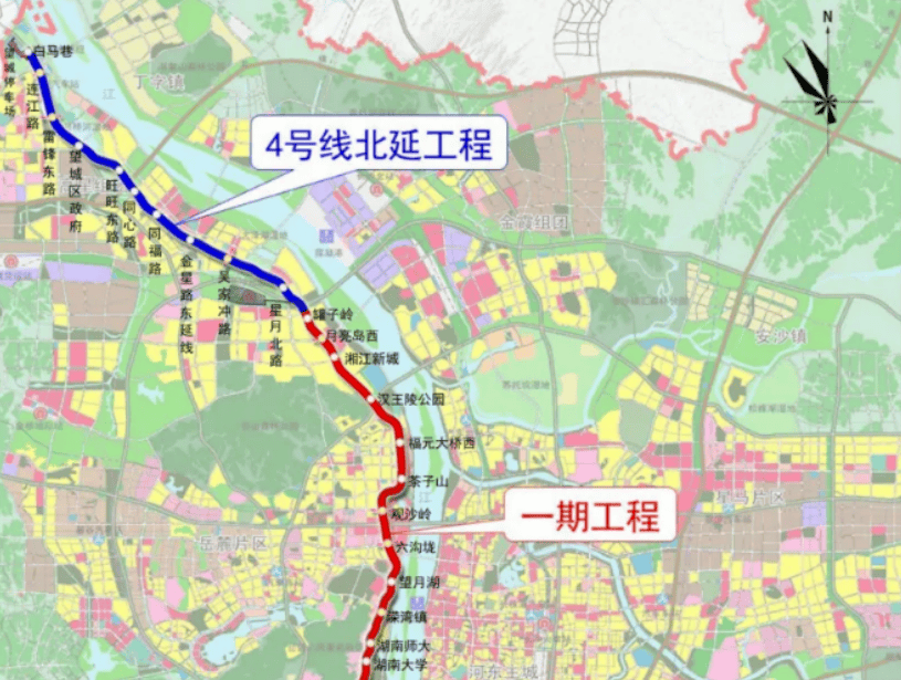 长沙地铁线路图 四号图片