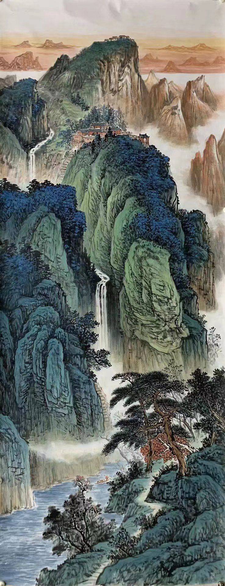 出新68增值无限一中国美协会员李阿中作品选集_中青年_艺术_山水画