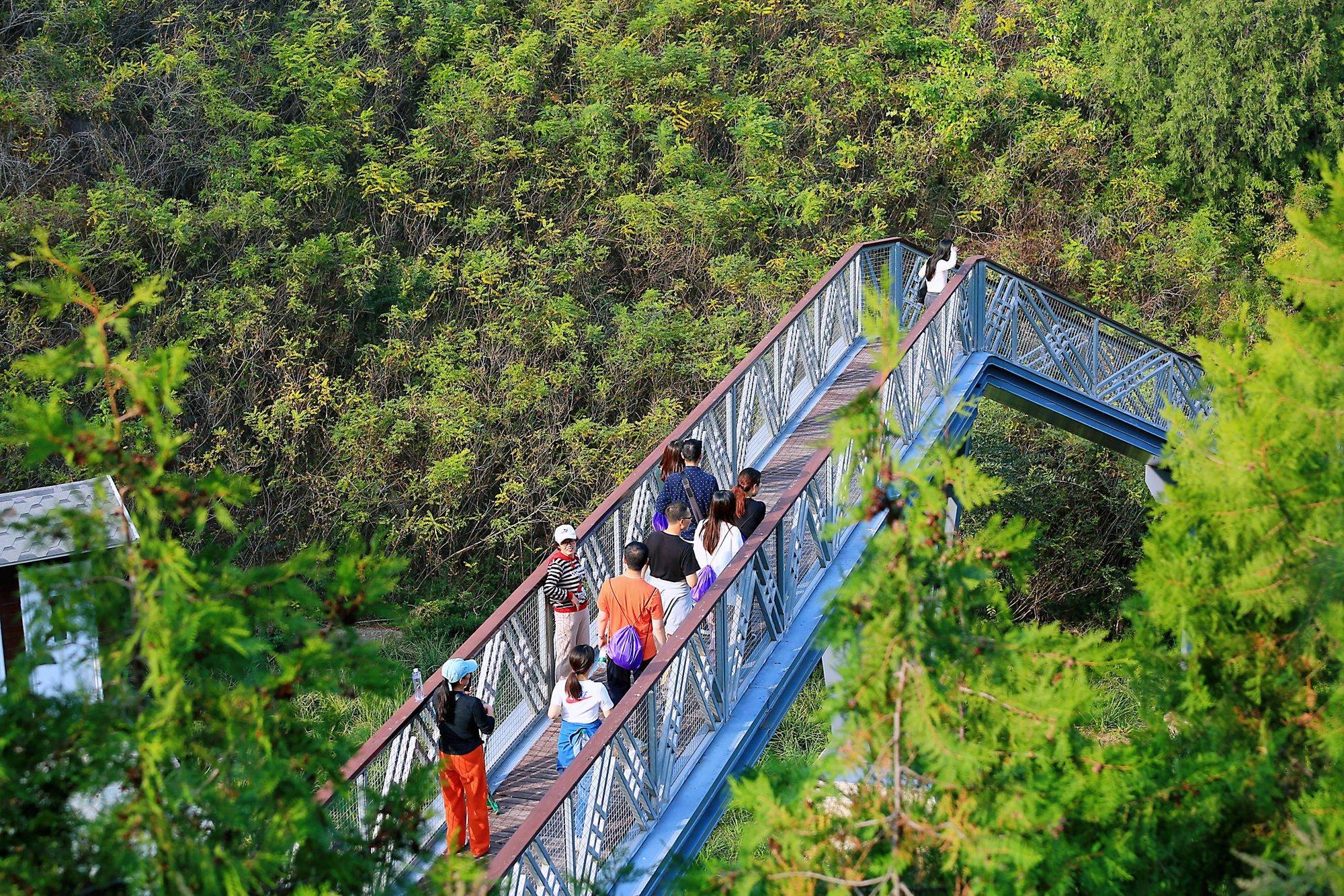 雁栖湖西山步道图片