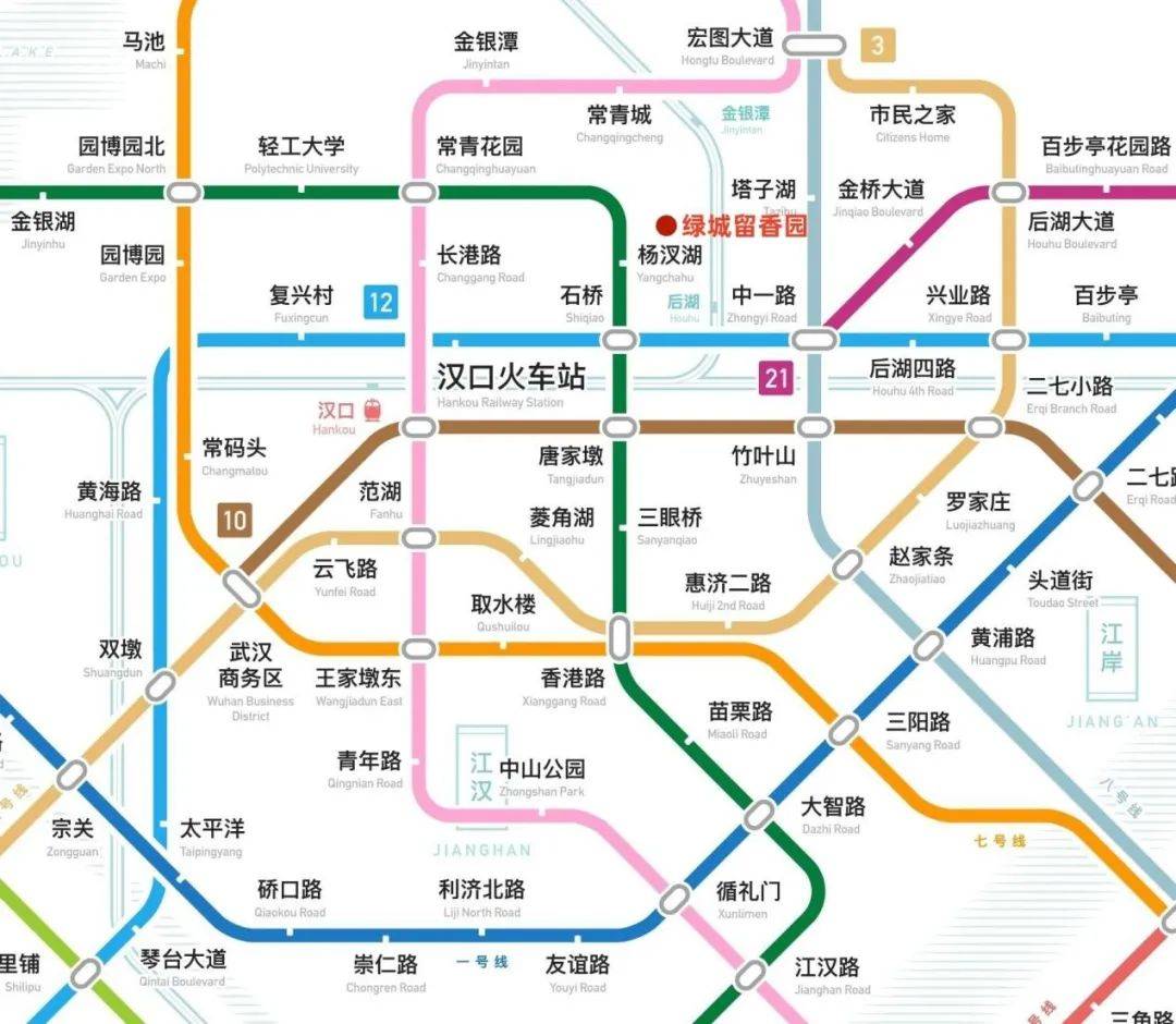 所在板块几乎承接了武汉这座城市线路最发达,建设强度最高的地铁网络