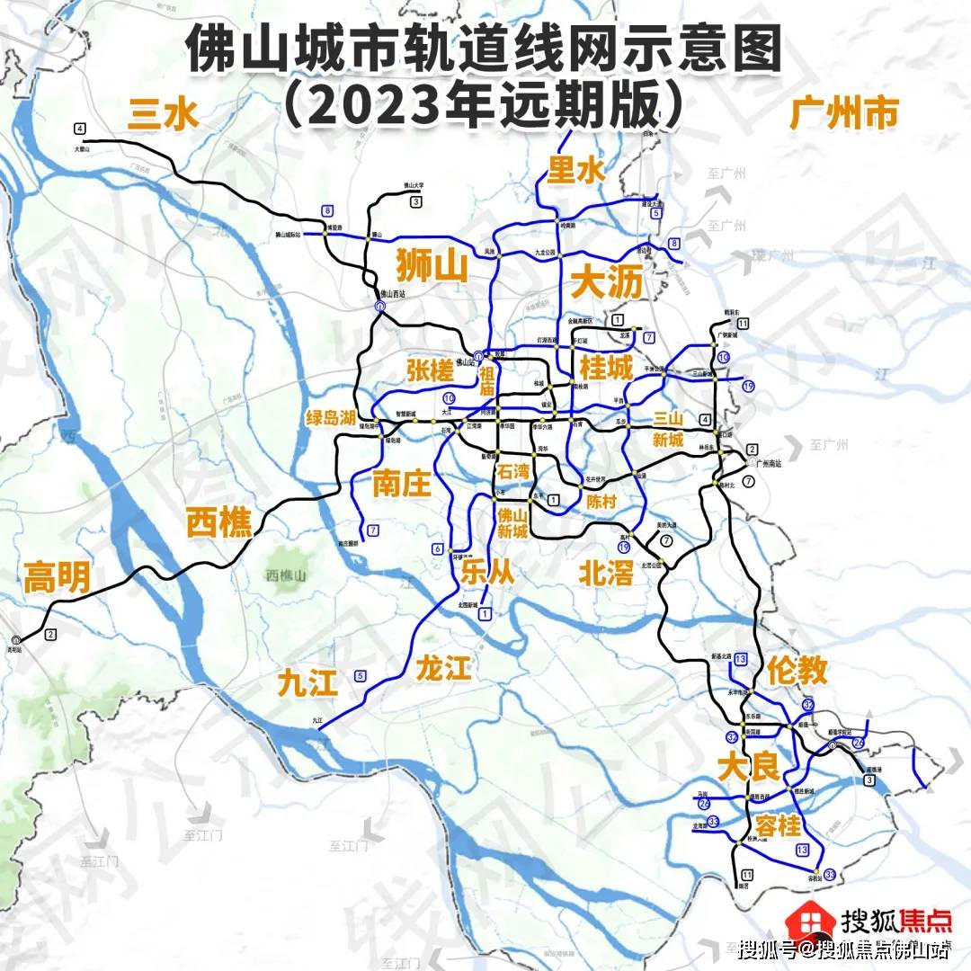 2021年佛山地铁线路图图片