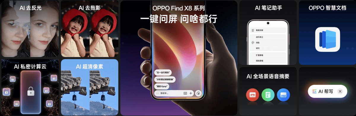 《氛围感抓拍神器，OPPO发布年度影像旗舰Find X8系列》