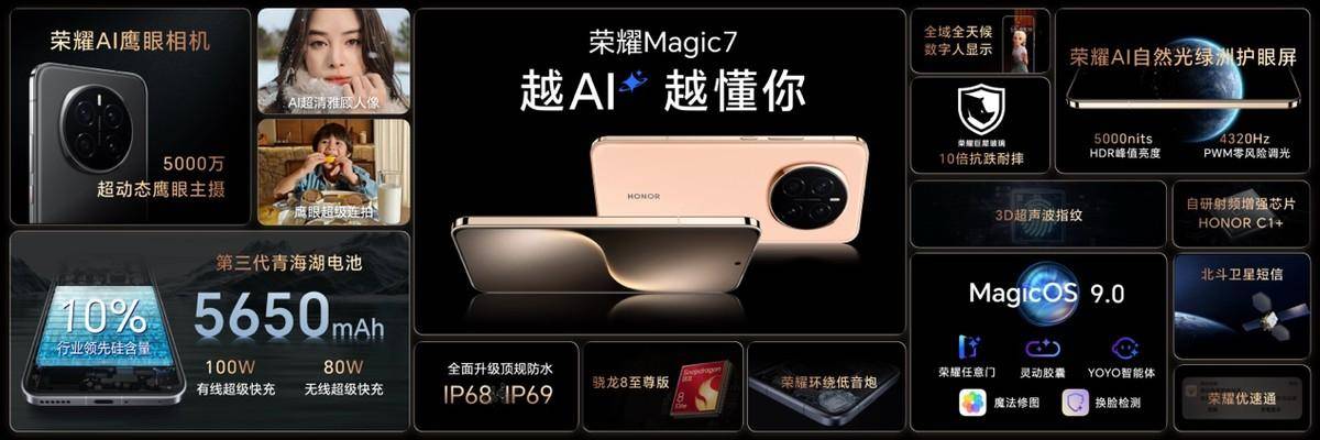 《AI手机进入自动驾驶时代，全新荣耀Magic7系列正式发布》