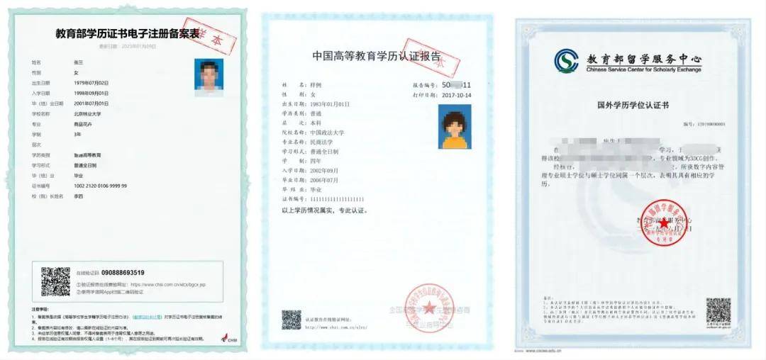 留学教育部学历认证