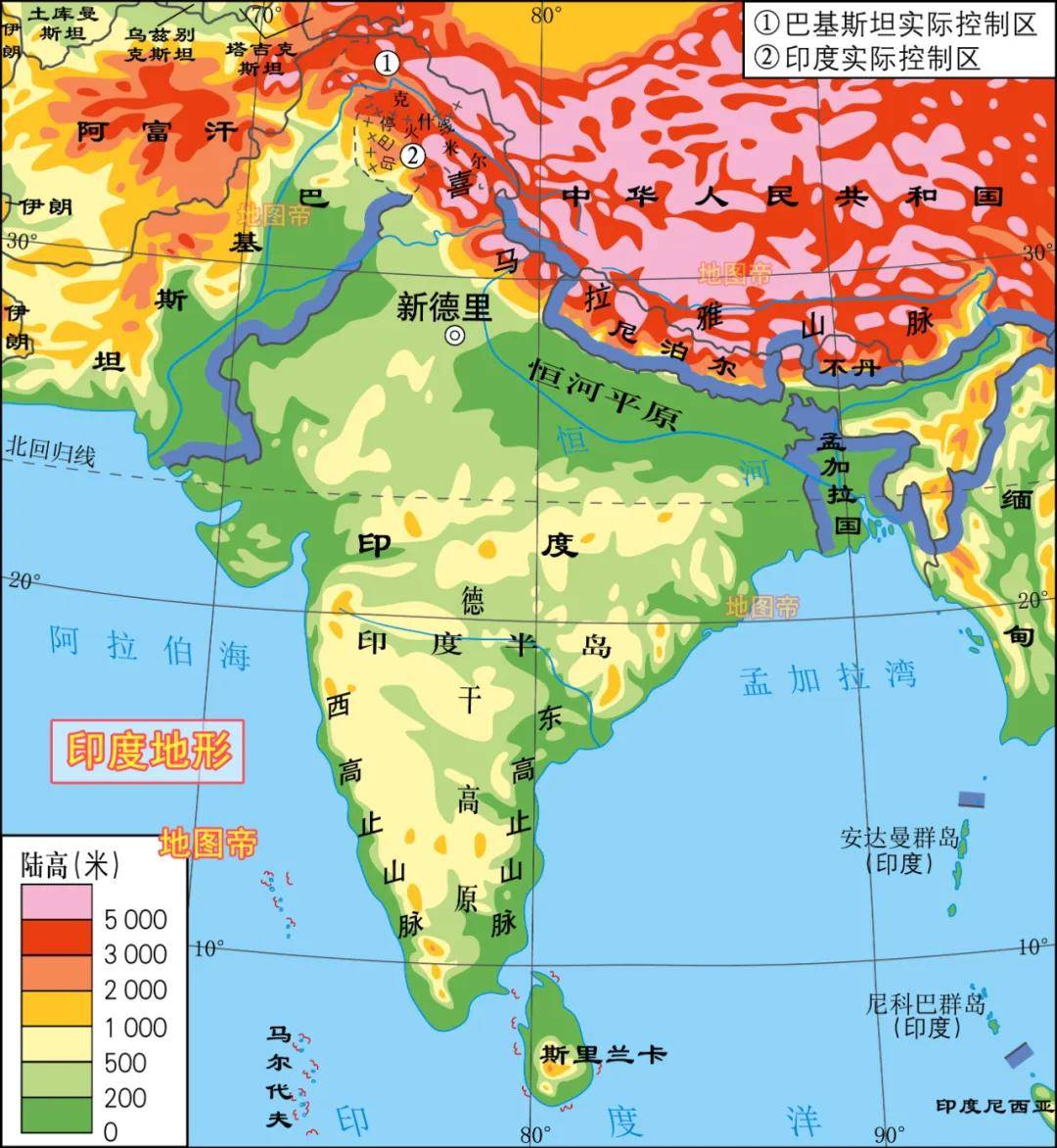 三所里地形图片