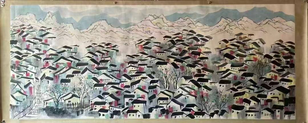吴冠中《水乡》_搜狐网