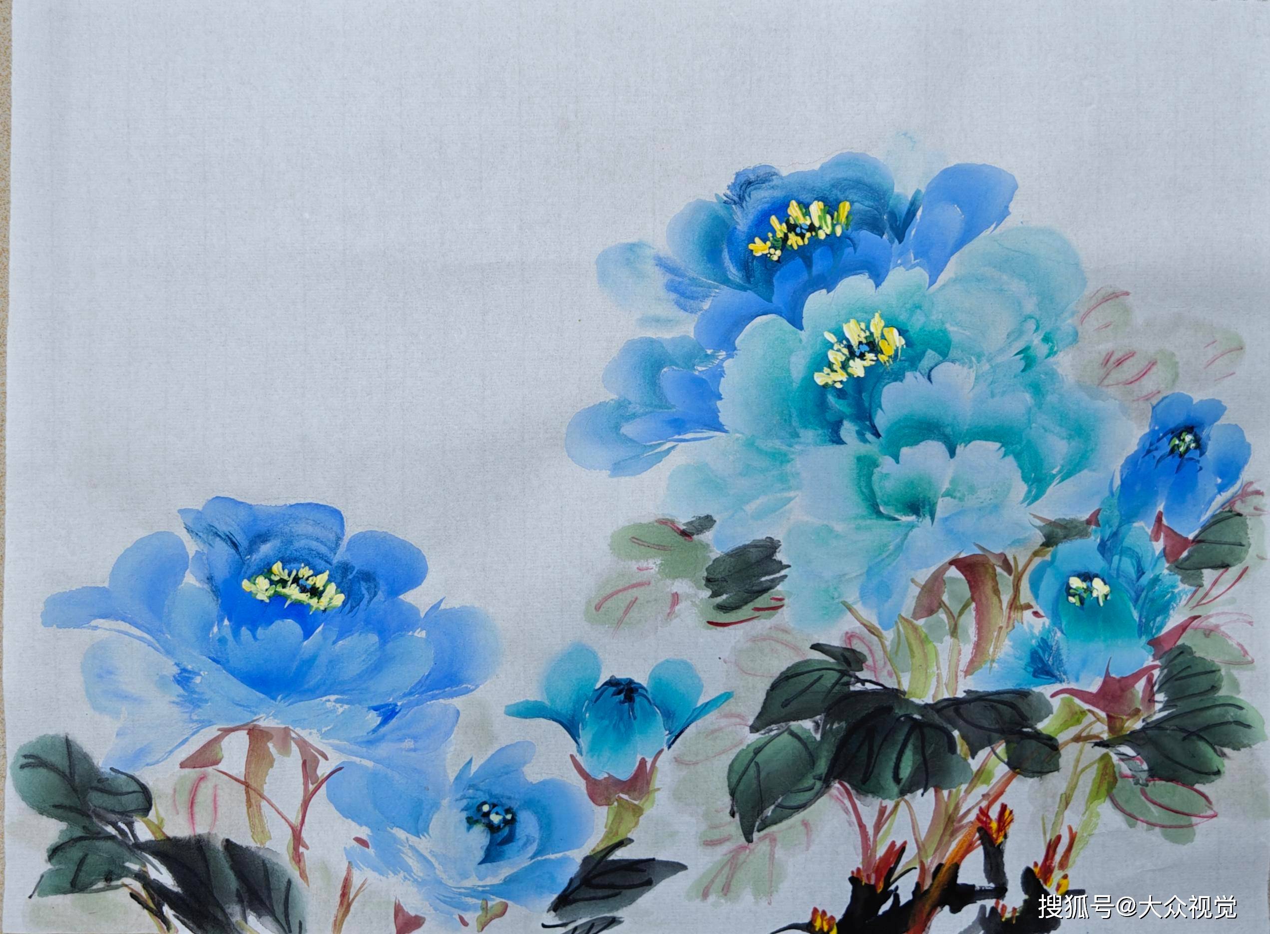 雅俗共赏舞春风——胡明跃写意牡丹解读