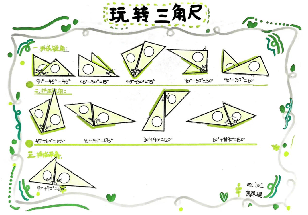 尺规作角的步骤图示图片