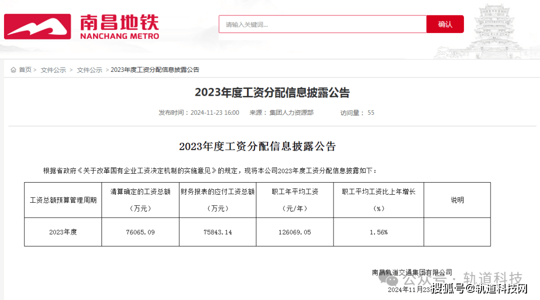 6万元!南昌地铁工资总额披露!