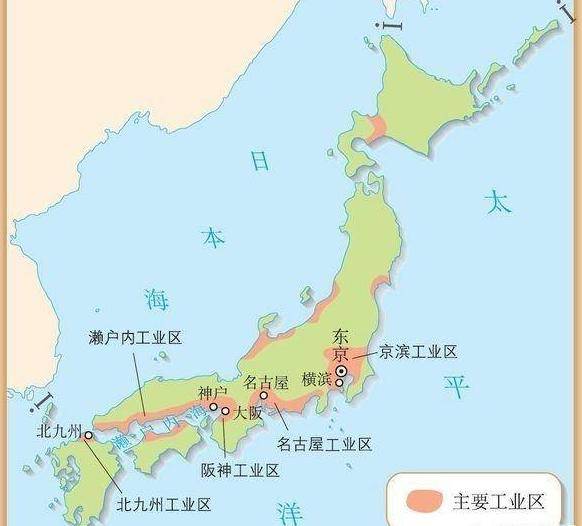 初中地理日本地图图片