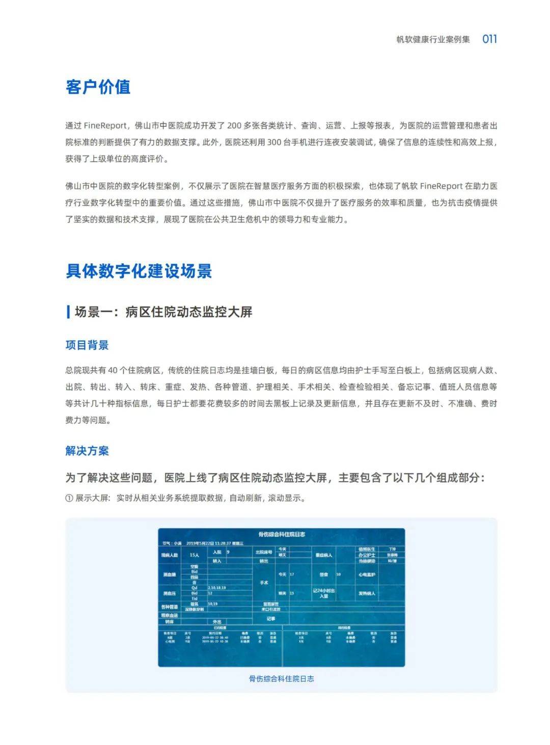 帆软：2024年健康行业数字化转型的实践路径，成功转型案例分析