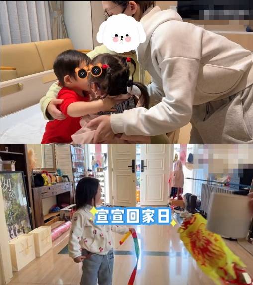 郑恺儿子肺炎住单人套间!苗苗带女儿探望姐弟情深,再曝豪宅奢华