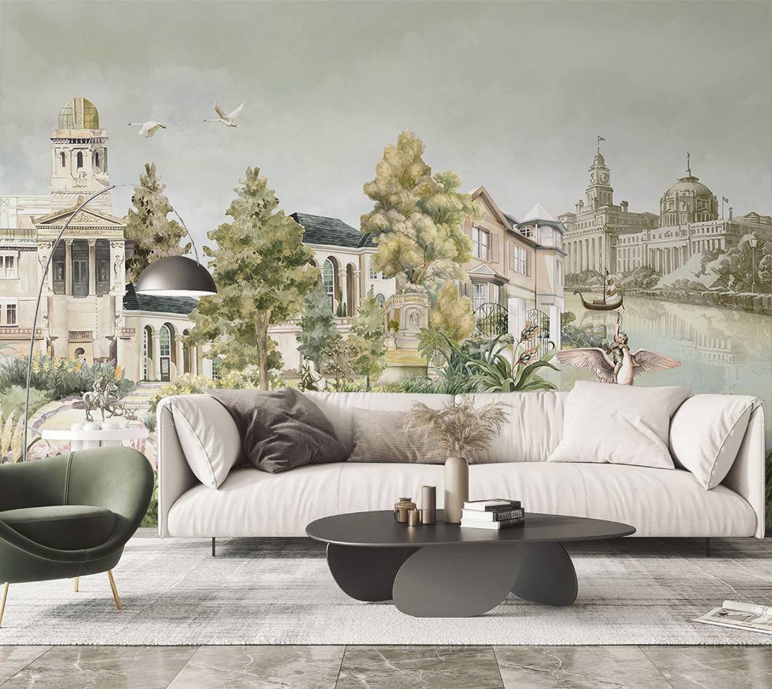 天洋墙布《艺术家》壁画全览,打造有腔调的背景墙!