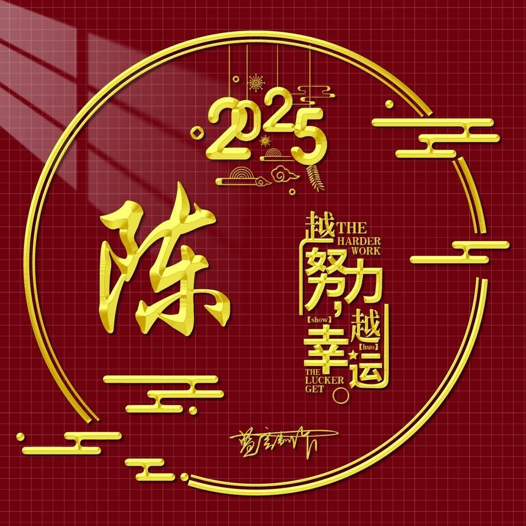 2025姓氏头像第97期,精选25张励志个性签名头像,越努力越幸运