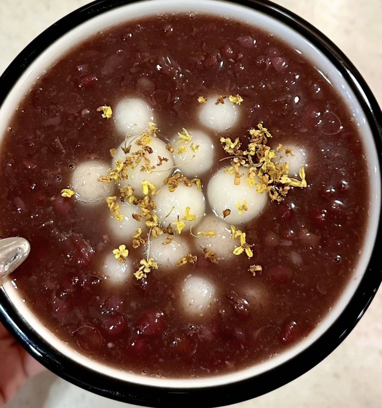 红豆桂花小汤圆