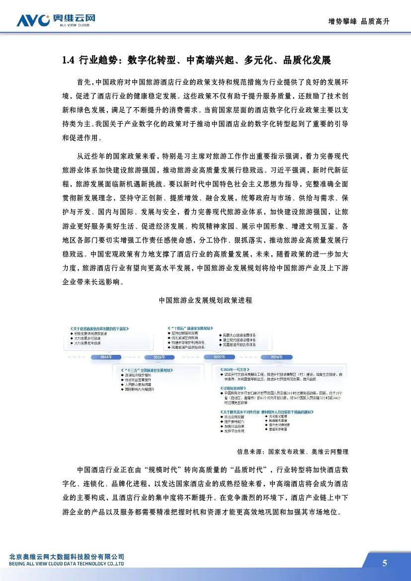 奥维云网：2024中国中高端酒店市场占有率，中高端酒店市场蓝皮书