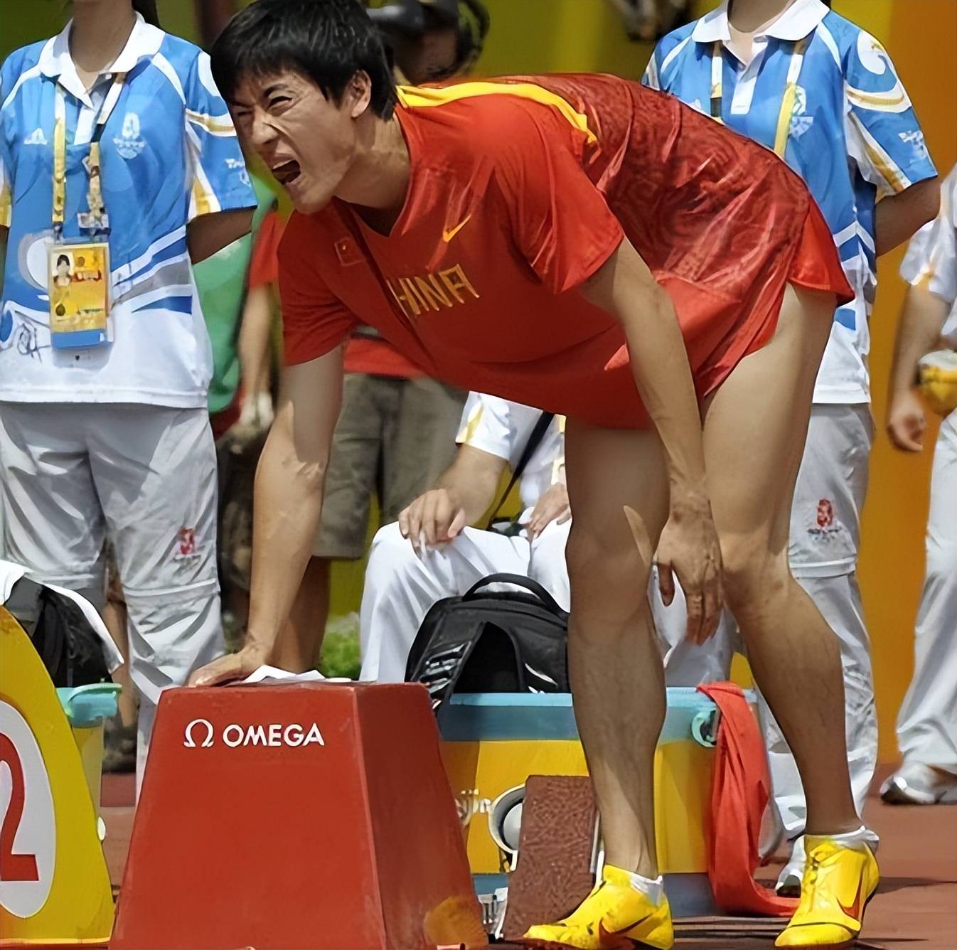 后来刘翔复出,首站比赛跑了和冠军特拉梅尔同样的成绩