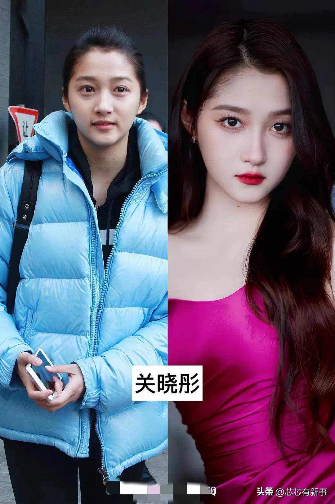 第二位关晓彤,卸妆后如同邻家小妹