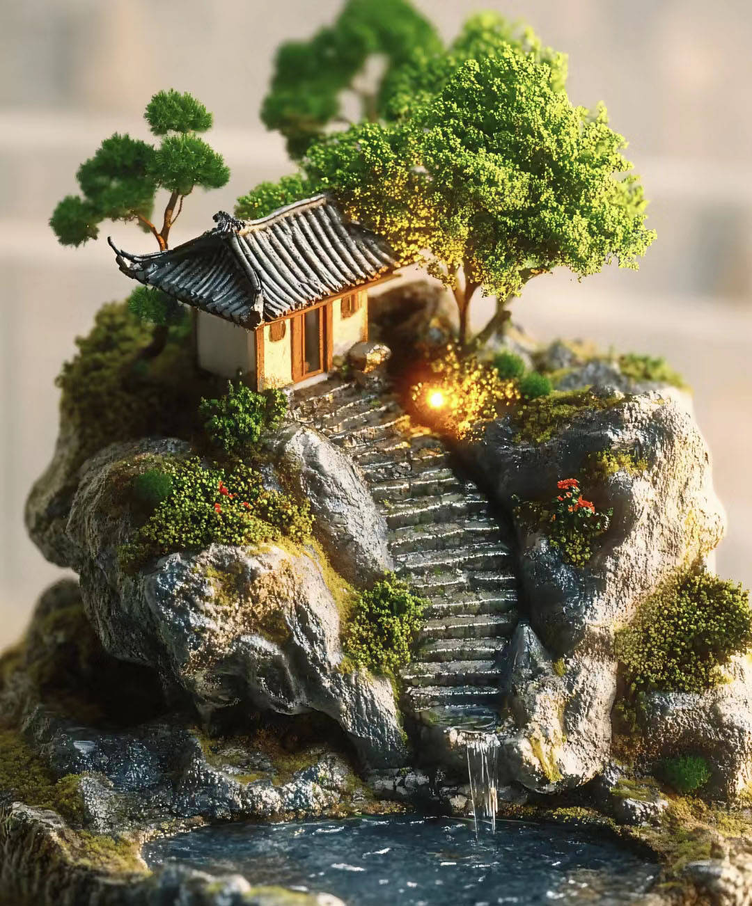 手把手教你学习制作苔藓微景观:构图造景设计,第250集