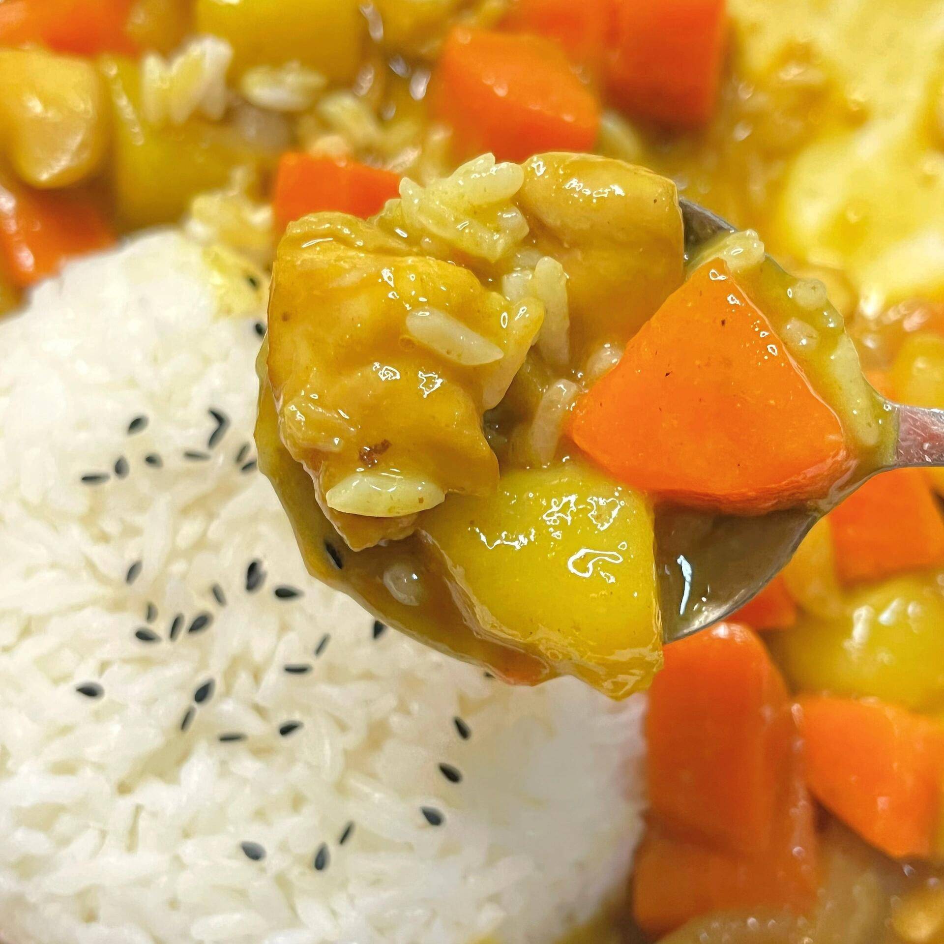 澳门街同款咖喱鸡肉饭,0基础都能做,直接舔盘!