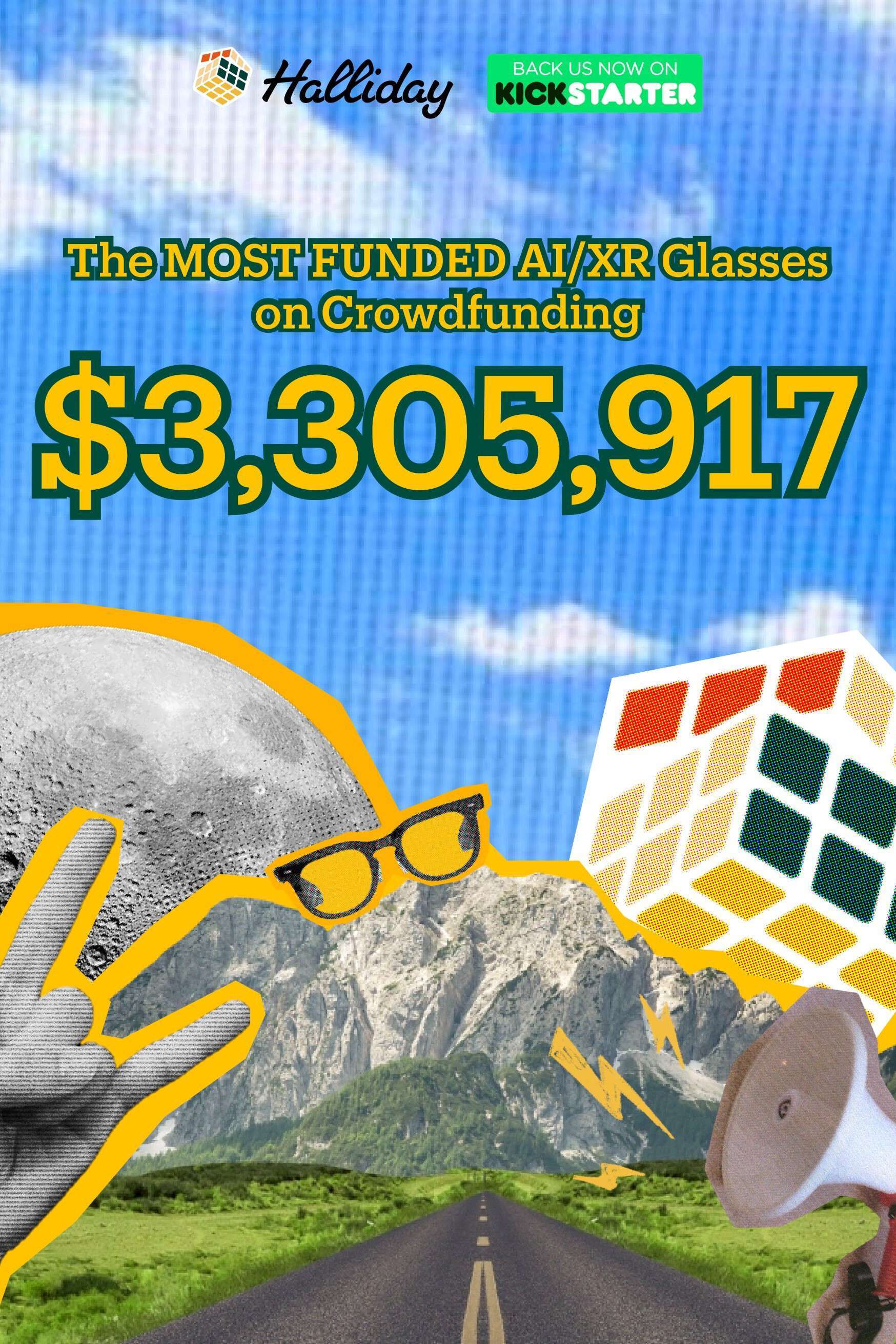 Halliday AI智能眼镜刷新Kickstarter众筹纪录45天斩获330万美金_搜狐网