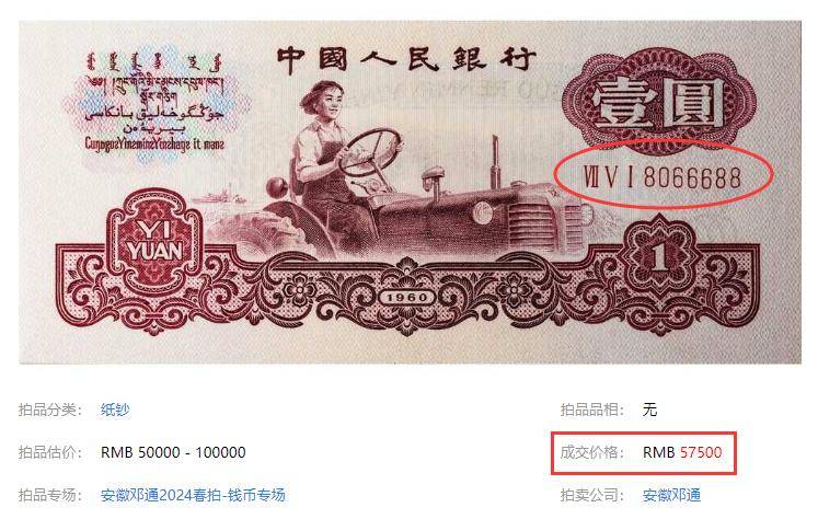 解析1960年“拖拉机一元”纸币的收藏潜力 1960年“拖拉机一元”：收藏市场的潜力之星
