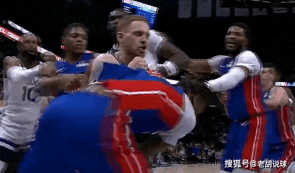 活塞森林狼比赛大乱斗，重罚恐难避免 NBA赛场惊现大规模冲突，斯图尔特“暴君”本色尽显