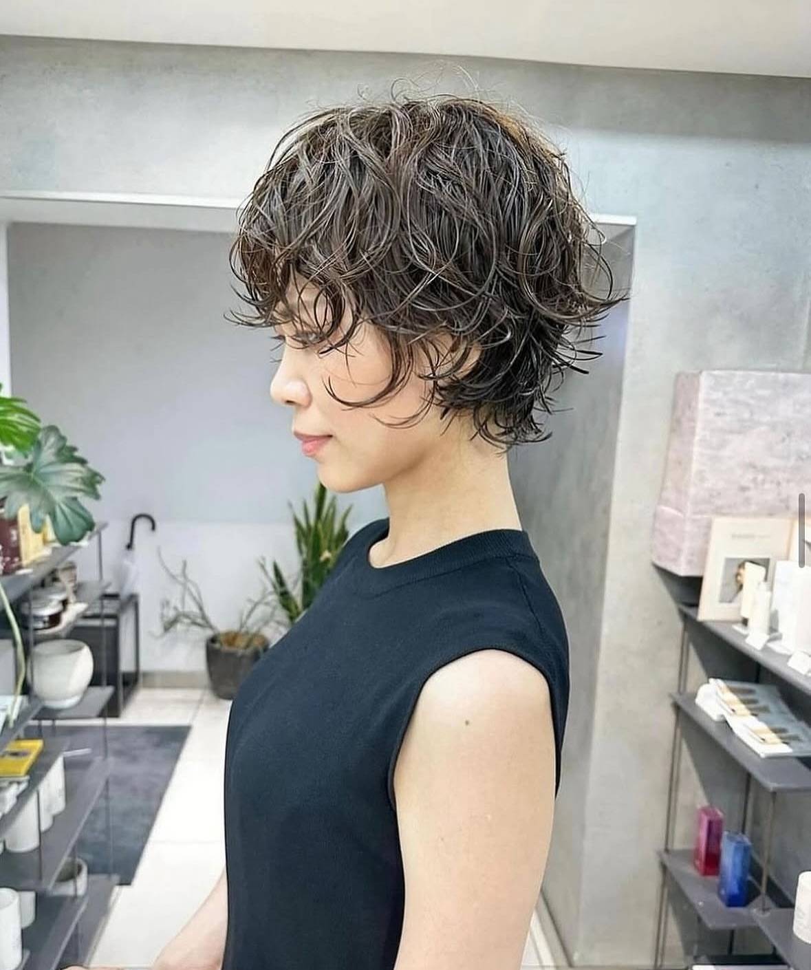 纹理烫短发轻松解锁潮流密码美到尖叫