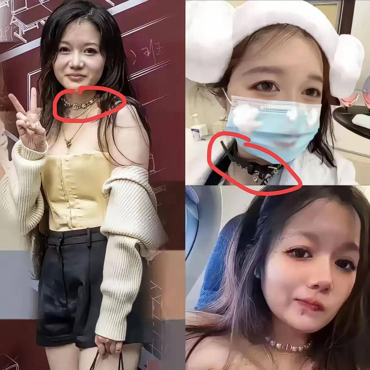 董袭莹脖子戴项圈有深意，怪不得肖飞沦陷，生活照曝光