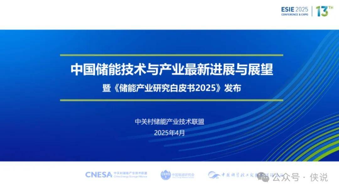 中国储能技术与产业最新进展与期望 