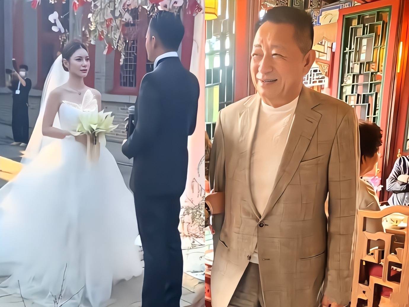 汪小菲大婚,爸爸汪则翰罕见现身,还和张兰闺蜜同框,五官超帅气 - 京华茶馆
