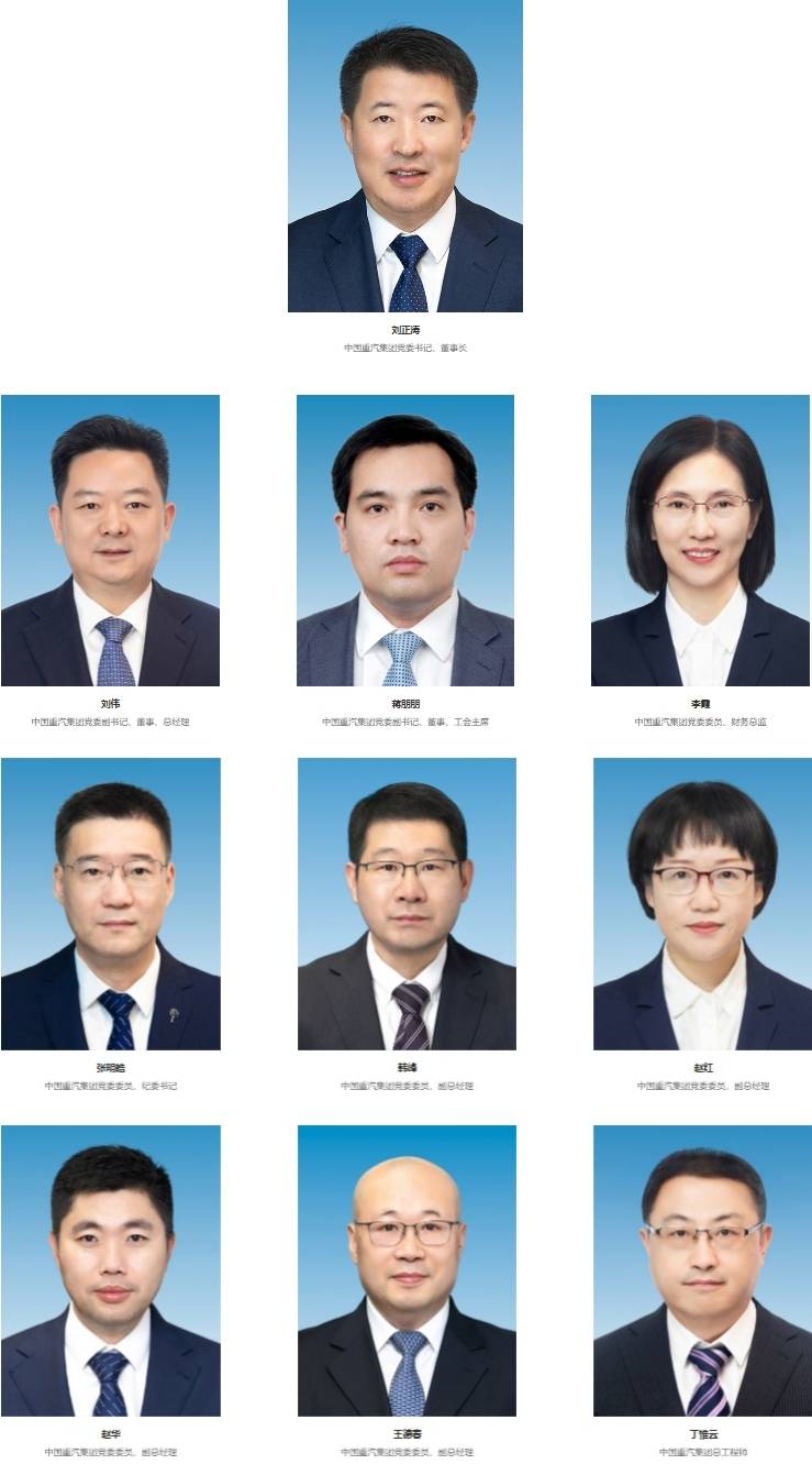 中国重汽新一届领导班子亮相