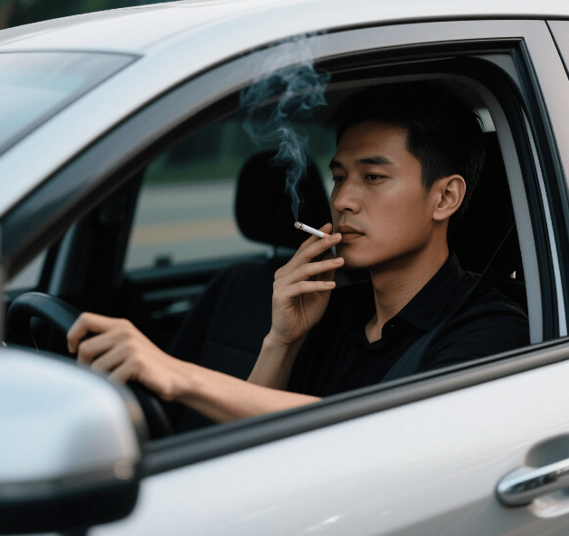 开车时抽烟,到底违不违规?