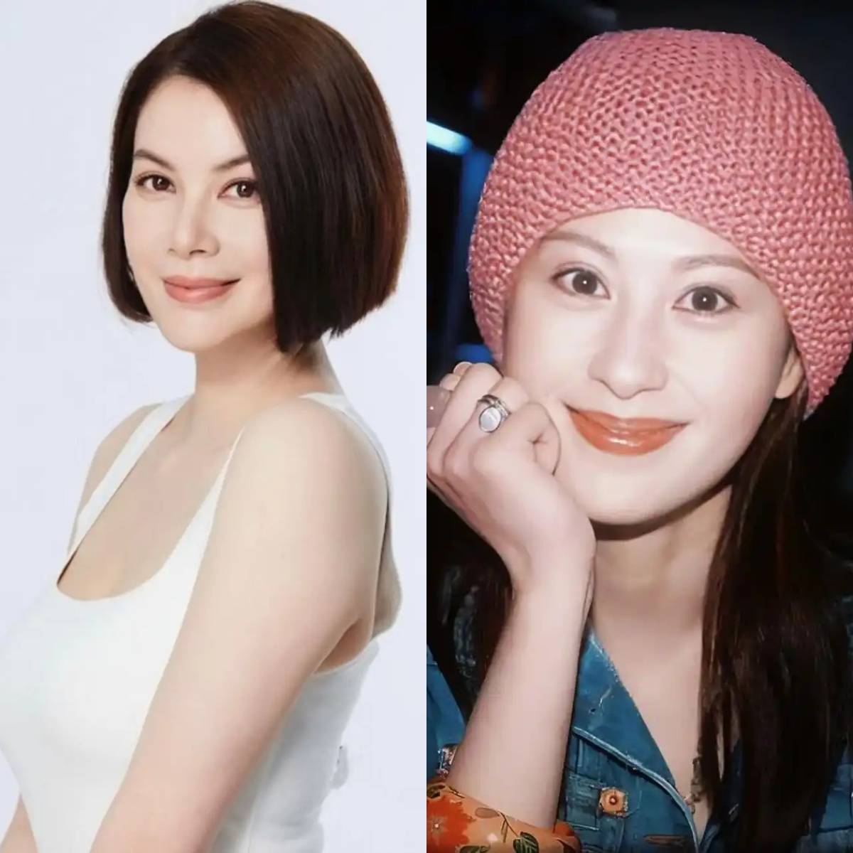 江希文和江欣燕是亲姐妹,两人在《倚天屠龙记》中演母女,仔细一看,这