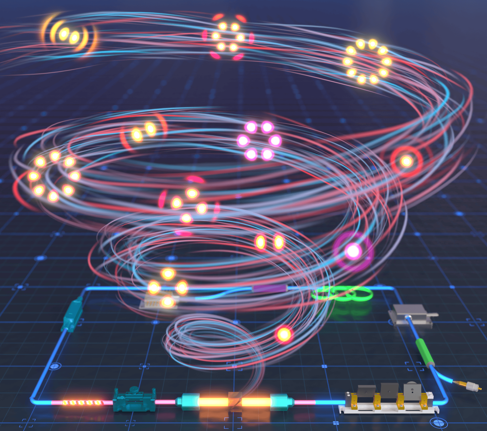 中国科大实现超十种高阶模式可切换光纤激光器