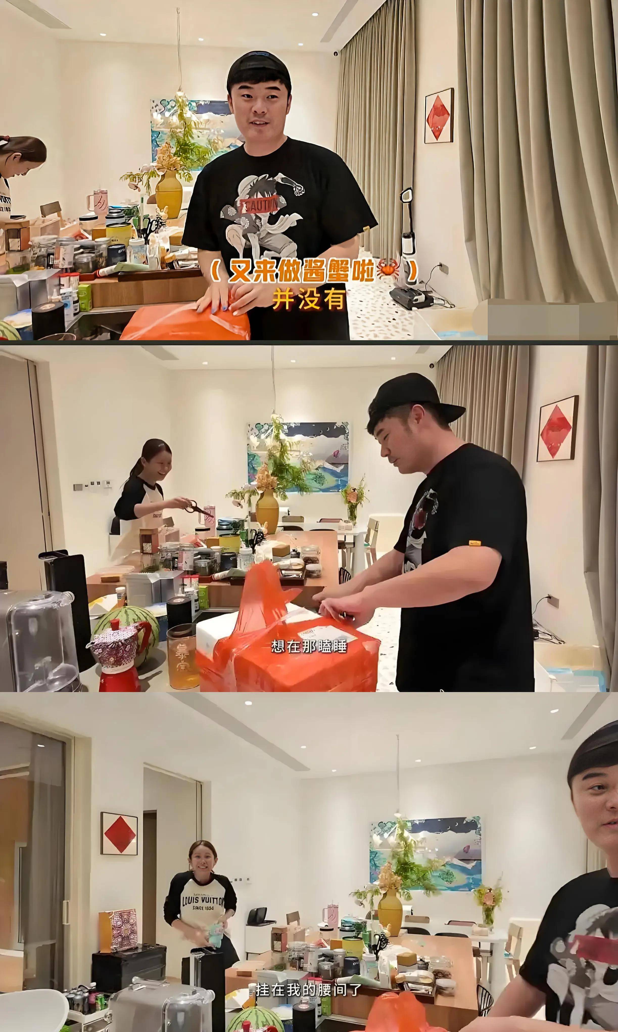 陈赫上海豪宅内景曝光,厨房宽敞超乎想象,张子萱素颜状态成亮点