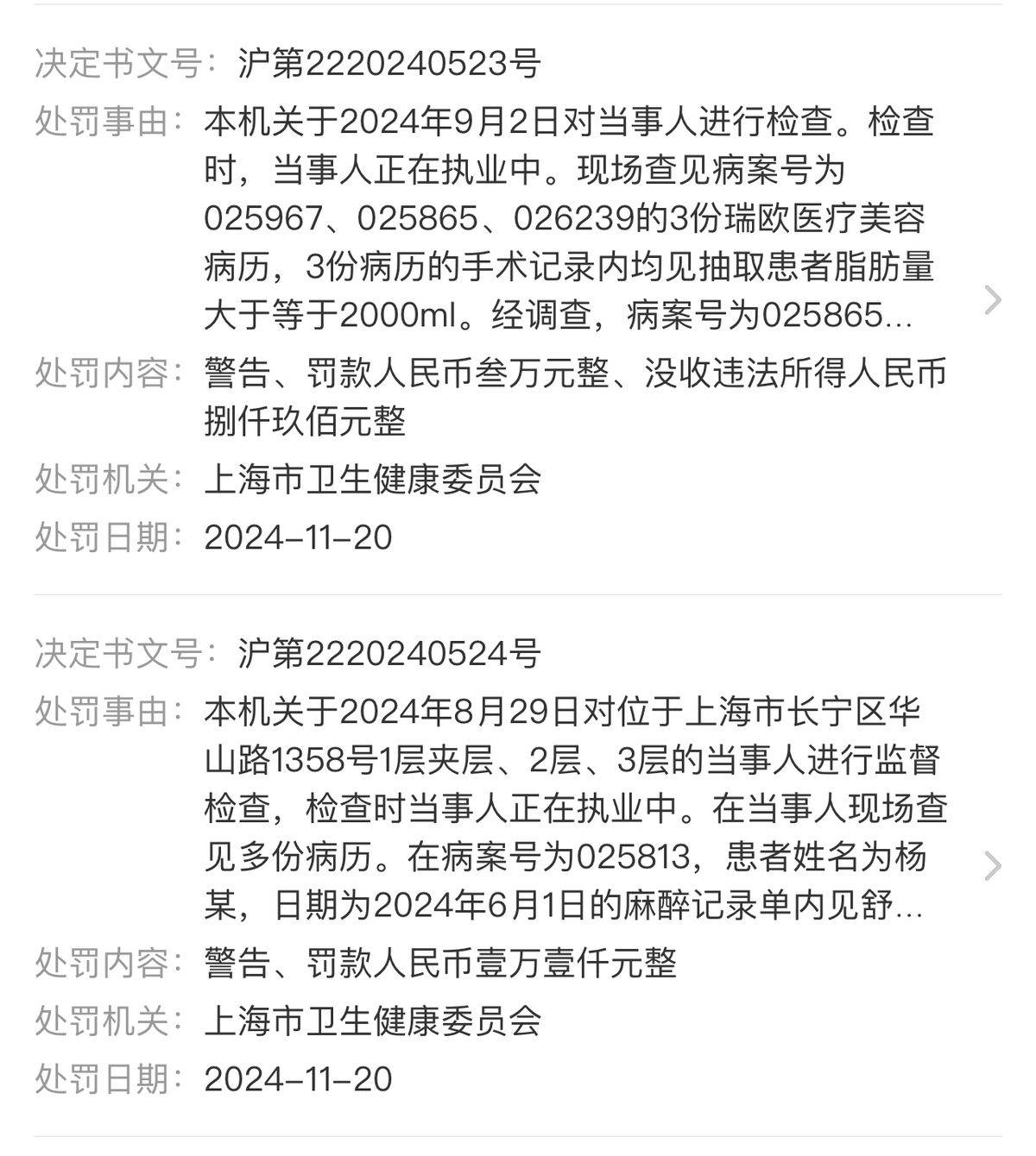上海瑞欧医美遭多名消费者投诉:虚假宣传偷税漏税成重点(图9)
