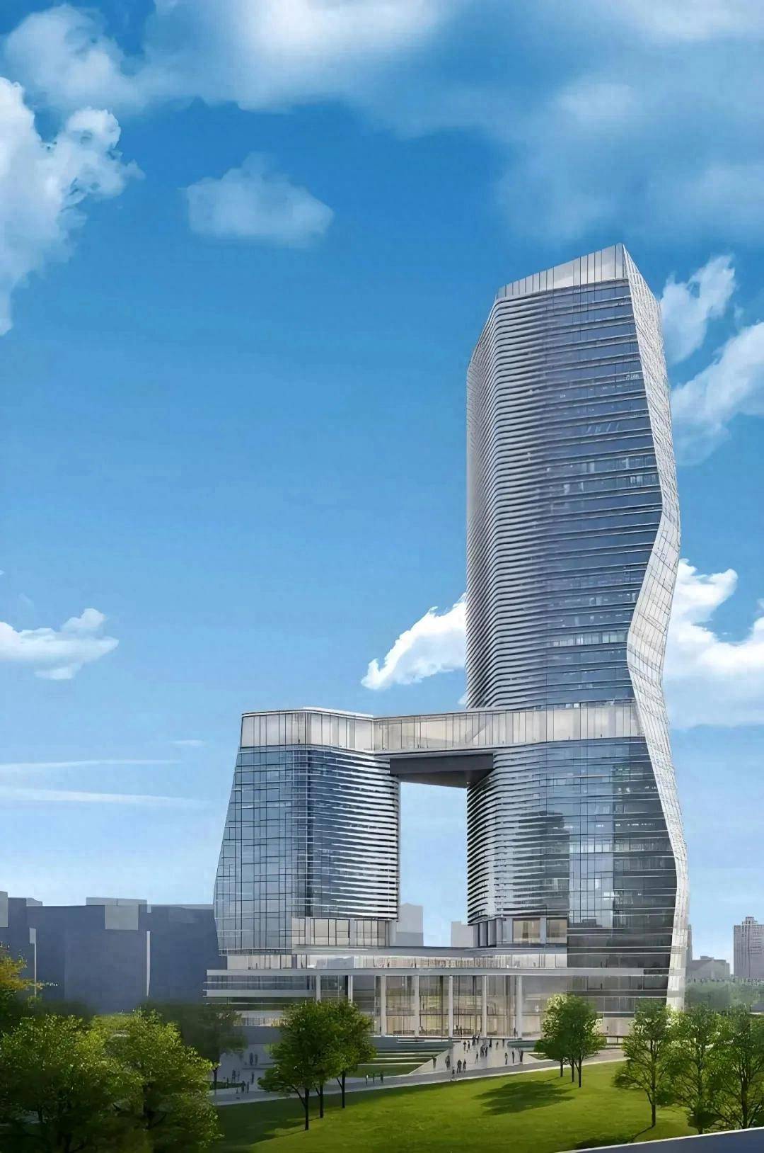 耗资15亿!泉州东海片区第一高楼正"穿衣"