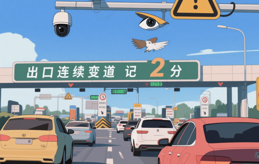 出口前连续变道抢行?交警用鹰眼摄像头严查,记 2 分没商量,这整治力度可别硬闯_搜狐汽车_搜狐网