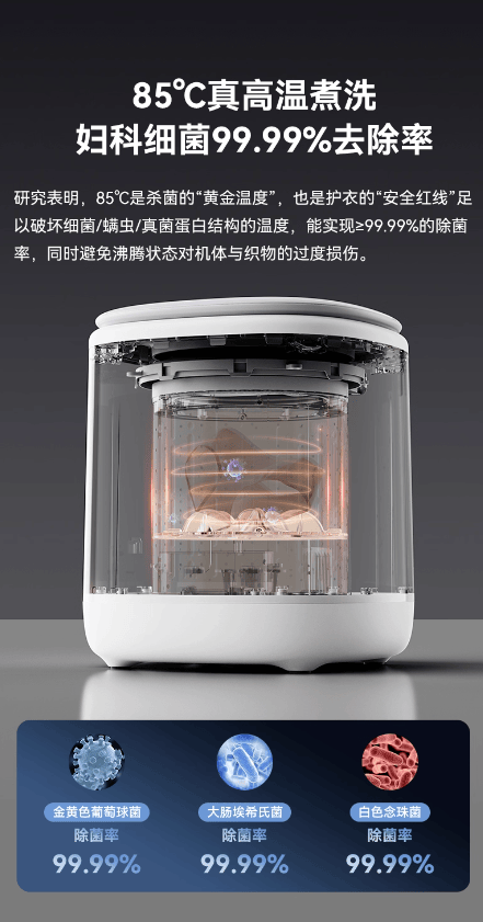 希亦ACE2内衣洗衣机焕新上市 专为贴身衣物打造的高端智能洗护新选择