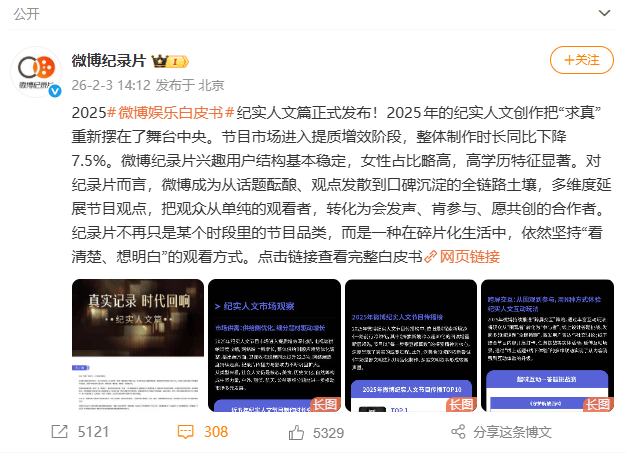 原创            王一博纪录片包揽第一，和《探索新境2》同在的，还有多部佳作