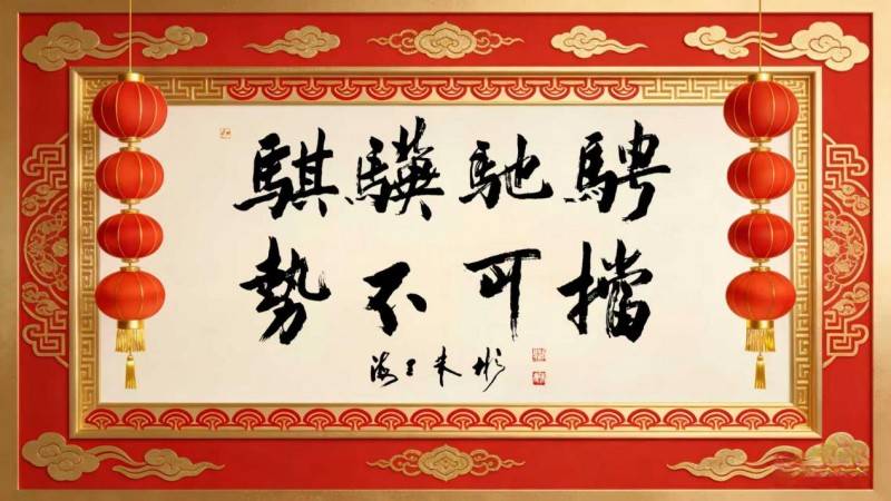 《笔墨迎春 丹青贺岁》当代著名书法家朱彬向全球华人拜年