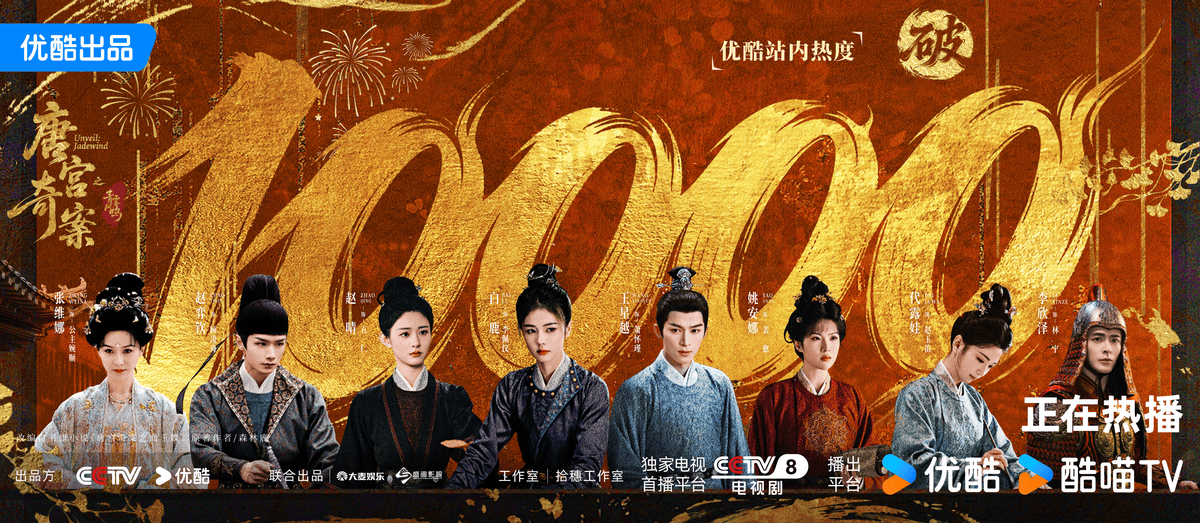 《唐宫奇案之青雾风鸣》热度破万，成优酷2026年首部破万剧