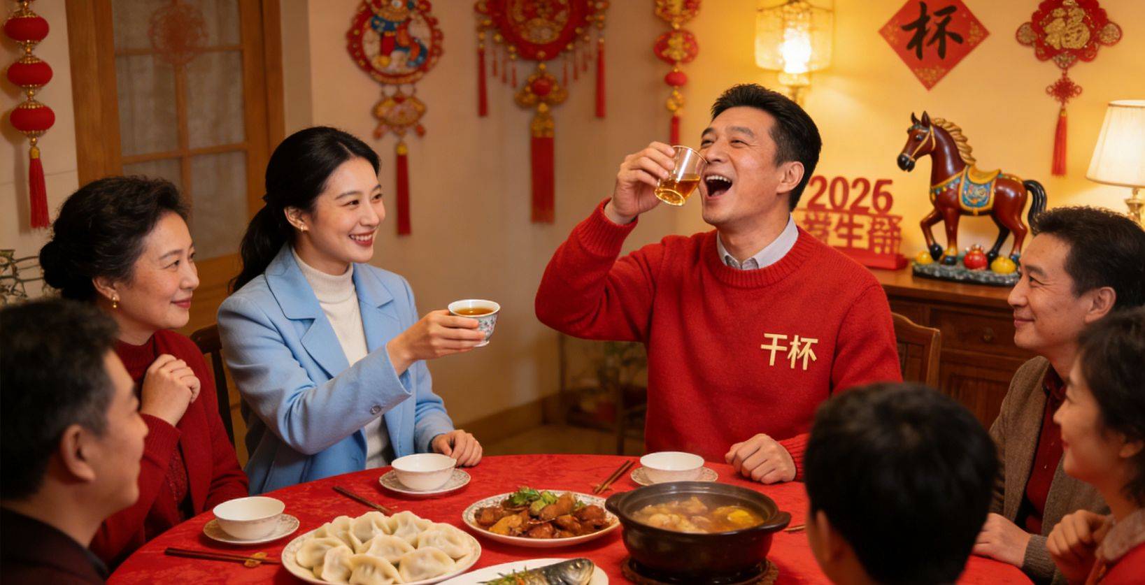 春节以茶代酒怎么敬酒说话不失礼