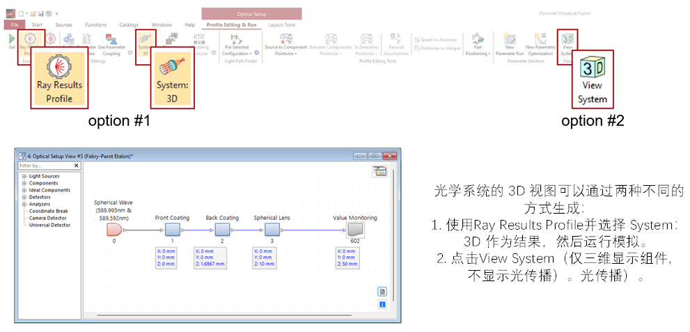 [VirtualLab] 光学系统的3D可视化的图2